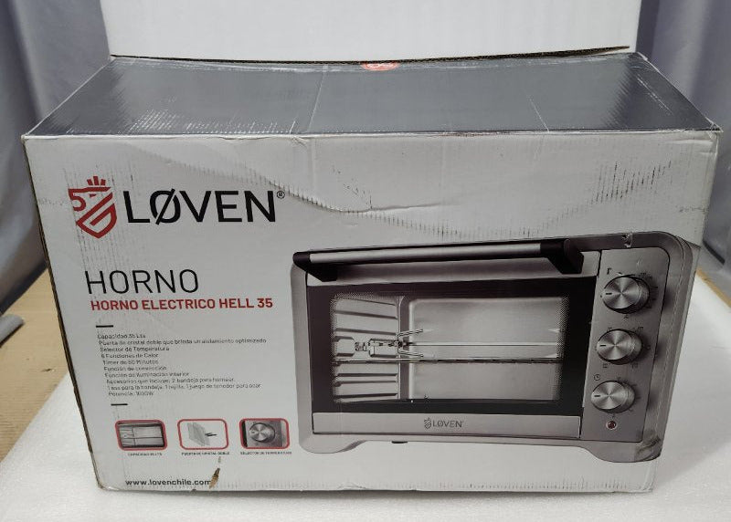 Horno Eléctrico Loven Hell 35 Inox 35 Litros