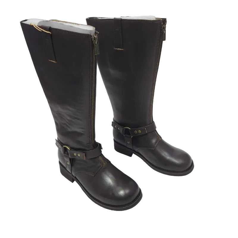 Botas alta Zipper Raindoor W26RAI-ZP07 Brown para Mujer