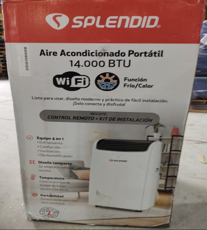 Aire Acondicionado Portátil Splendid SPAC-HM14K-W 14000 BTU