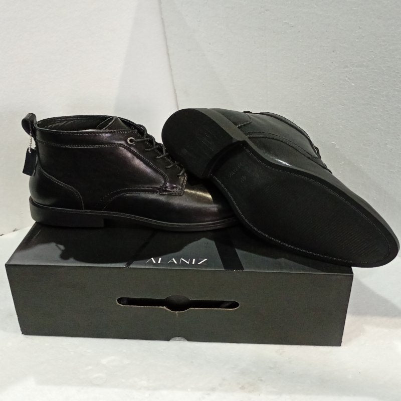 Botín Acordonado Alaniz 683BOAZI26-400 Masculino, Negro