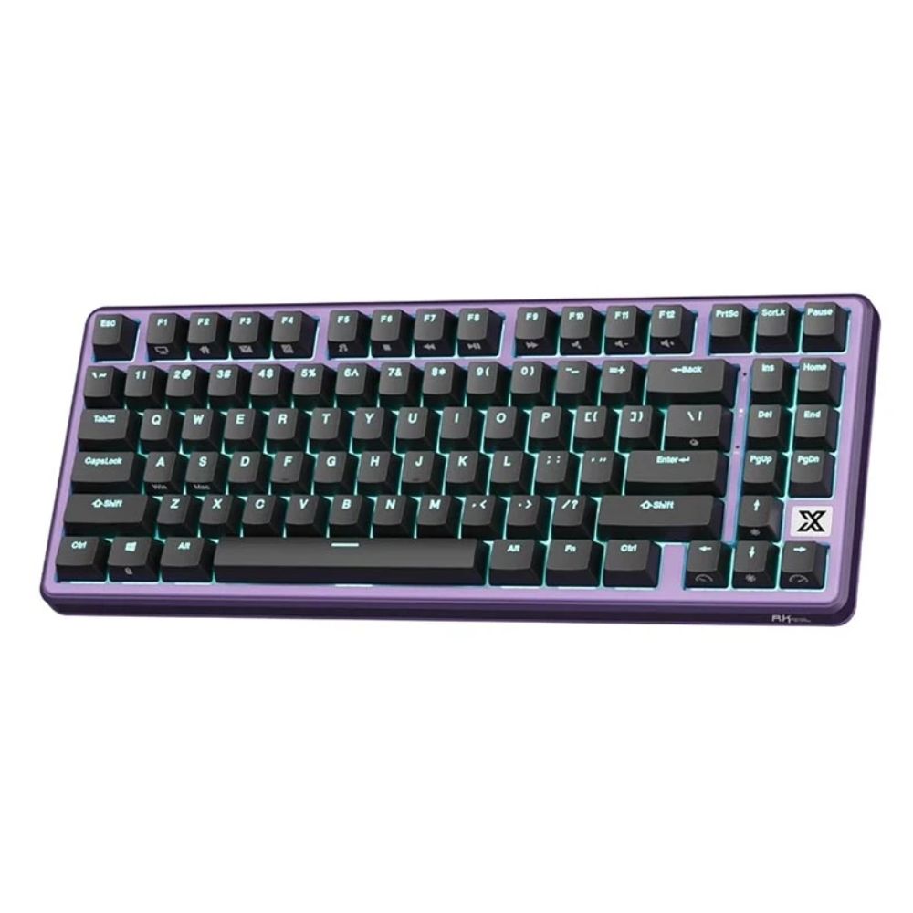 Teclado Mecánico RK X87 Negro Morado