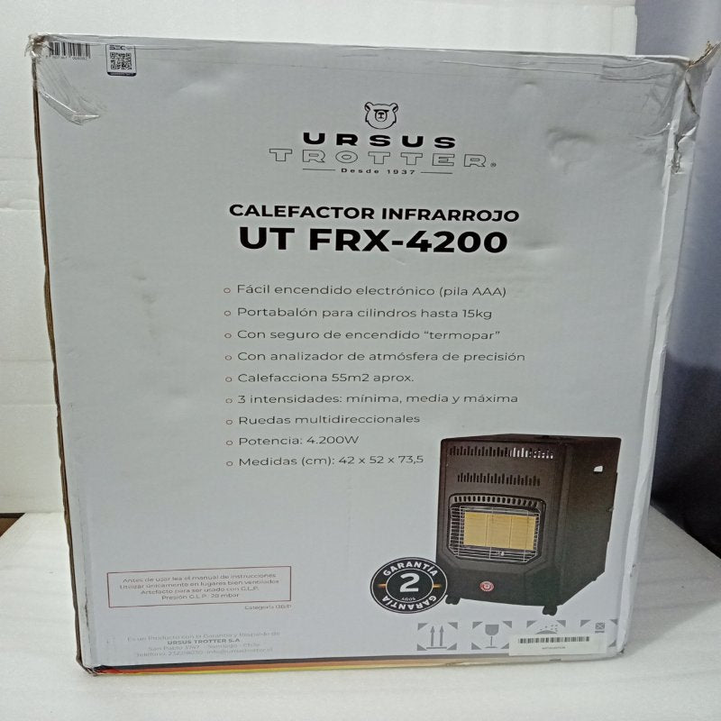 Estufa a gas infrarrojo URSUS TROTTER UT FRX-4200, 15kg
