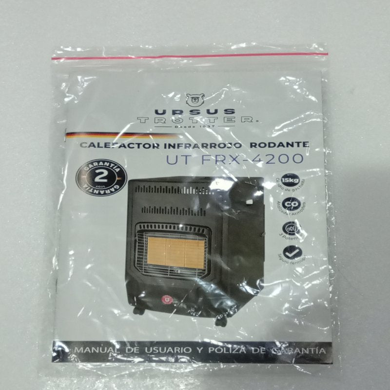 Estufa a gas infrarrojo URSUS TROTTER UT FRX-4200, 15kg