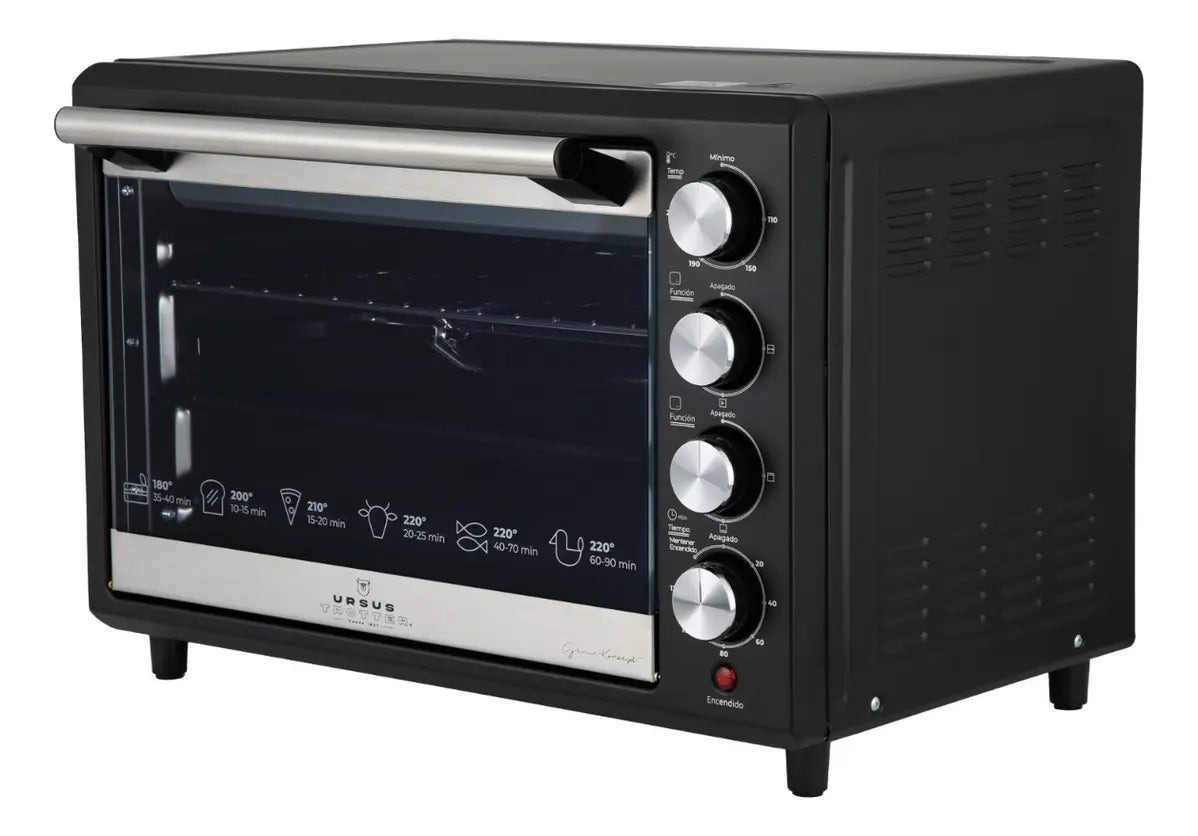 Horno Eléctrico Ursus Trotter UT-BACKOFEN- PRO- B Negro, 38 Litros