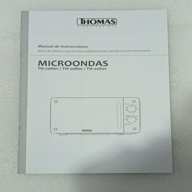 Microondas Thomas TH-20S01 Gris 20 Litros
