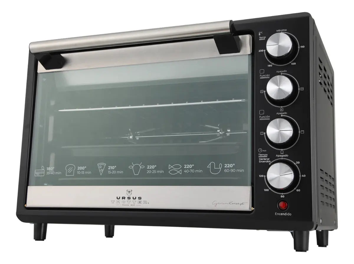 Horno Eléctrico Ursus Trotter UT-BACKOFEN- PRO- B Negro, 38 Litros