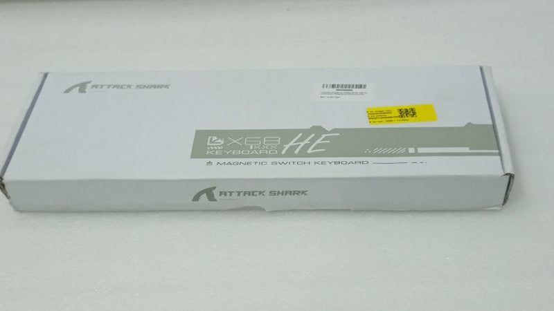 Teclado Mecánico Gamer Attack Shark X68 HE 60% Magnético por Cable 8KHz, Blanco
