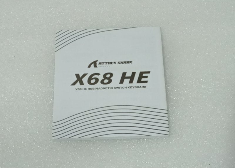Teclado Mecánico Gamer Attack Shark X68 HE 60% Magnético por Cable 8KHz, Blanco
