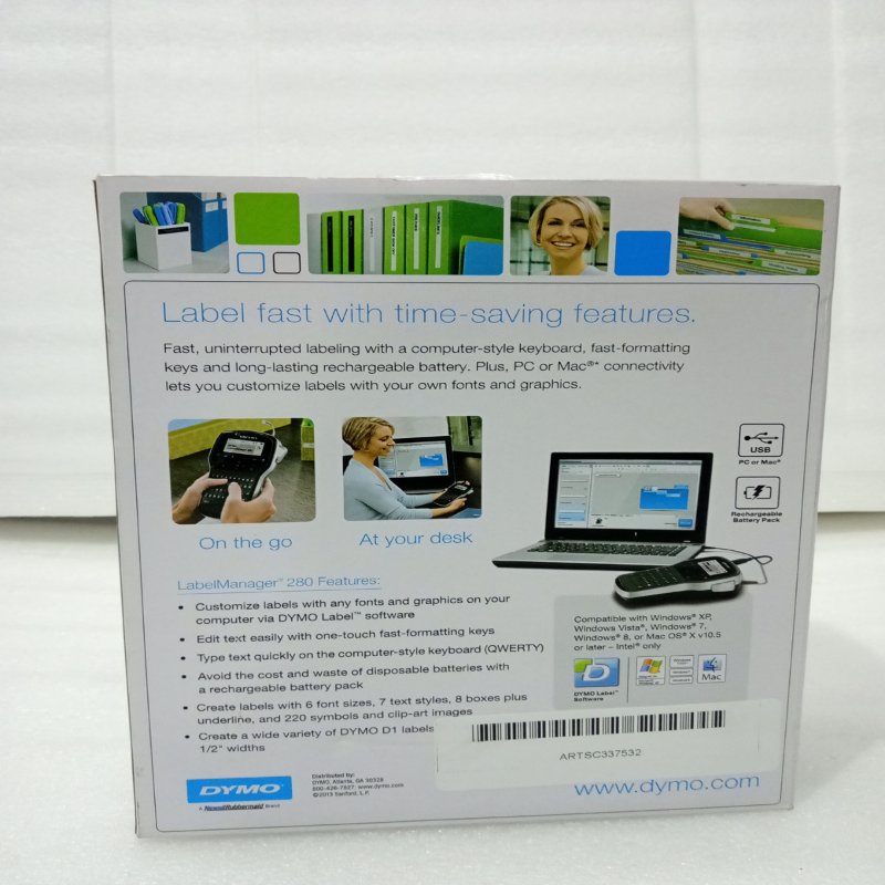 Etiquetadora Dymo Label Manager 280 con Conexión a PC o Mac