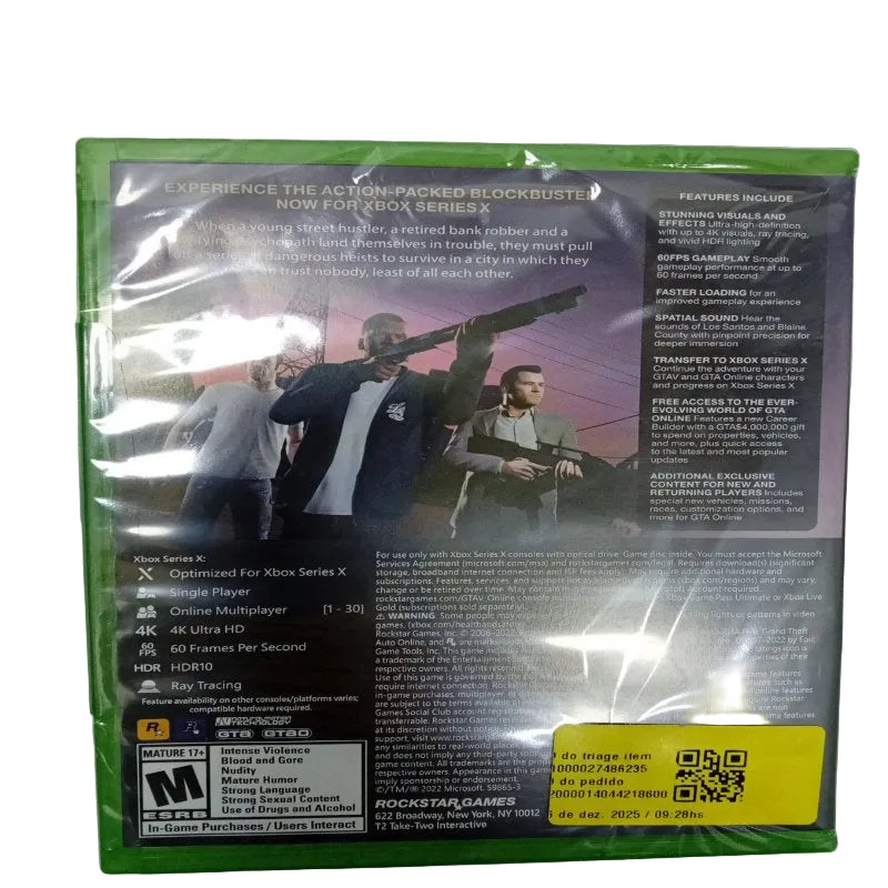 Videojuego Grand Theft Auto V para Xbox Series X