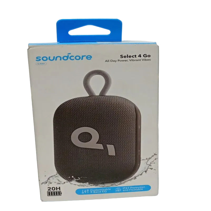 Parlante Bluetooth Soundcore Select 4 Go all day power vibrant vibes Negro