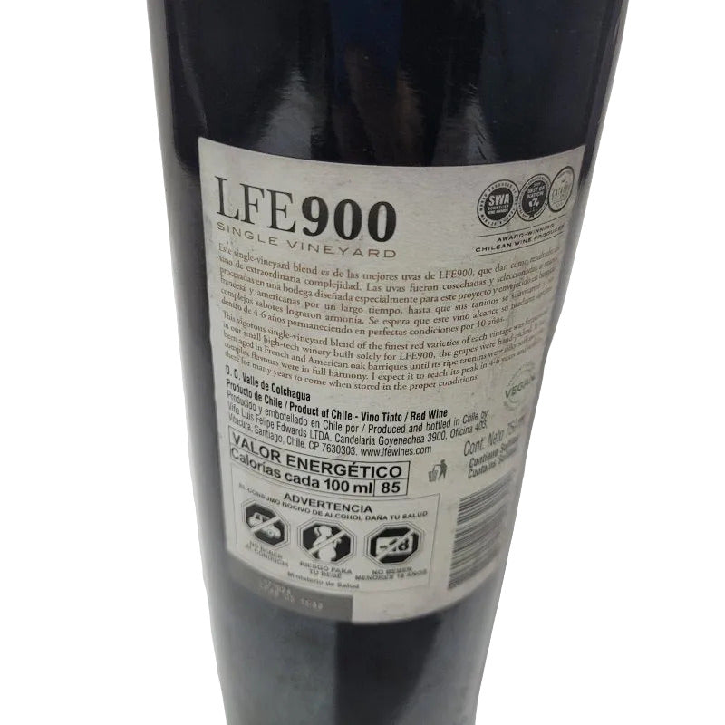 Vino tinto LFE900 Single Vineyard Colchagua 750 ml 2020