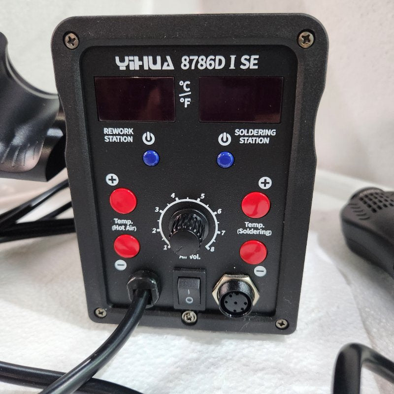 Estación de Soldadura YIHUA 8786D I 750W 220V-240V, Negro