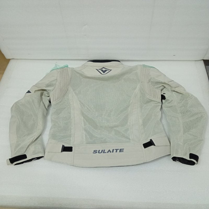 Chaqueta de Motocicleta SULAITE Beige M Hombre Transpirable de Verano
