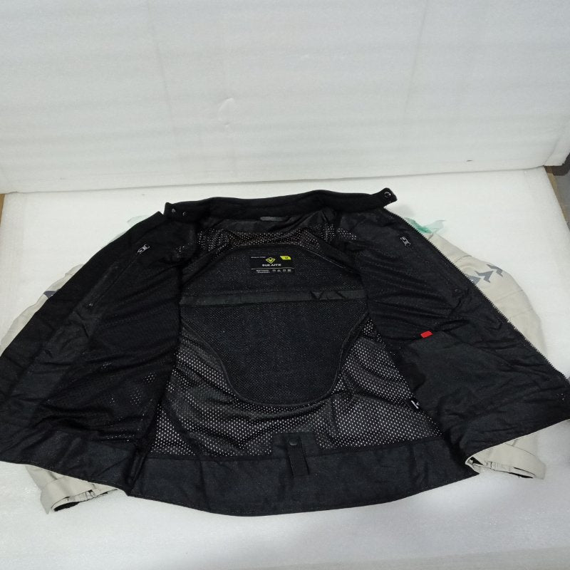 Chaqueta de Motocicleta SULAITE Beige M Hombre Transpirable de Verano