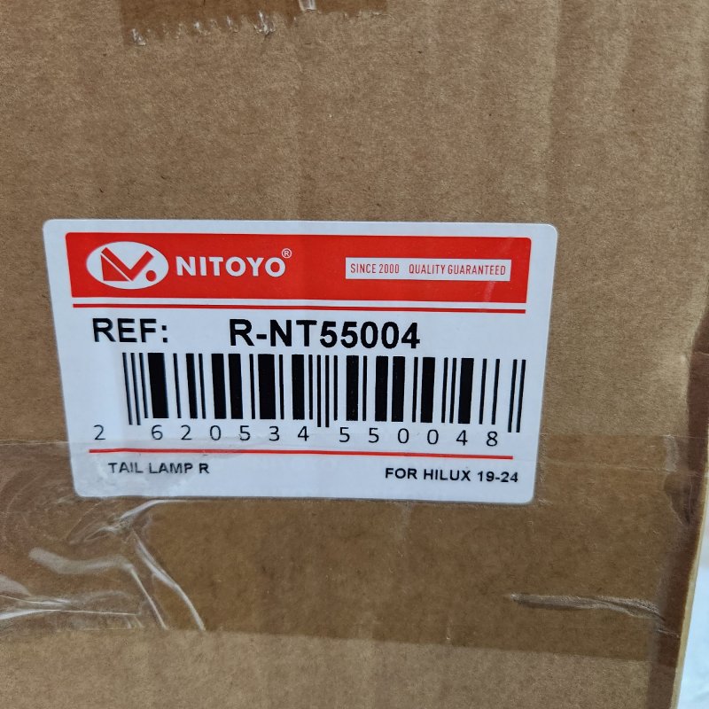 Foco Trasero Derecho For Hilux 19-24, Nitoyo R-NT55004, 12V