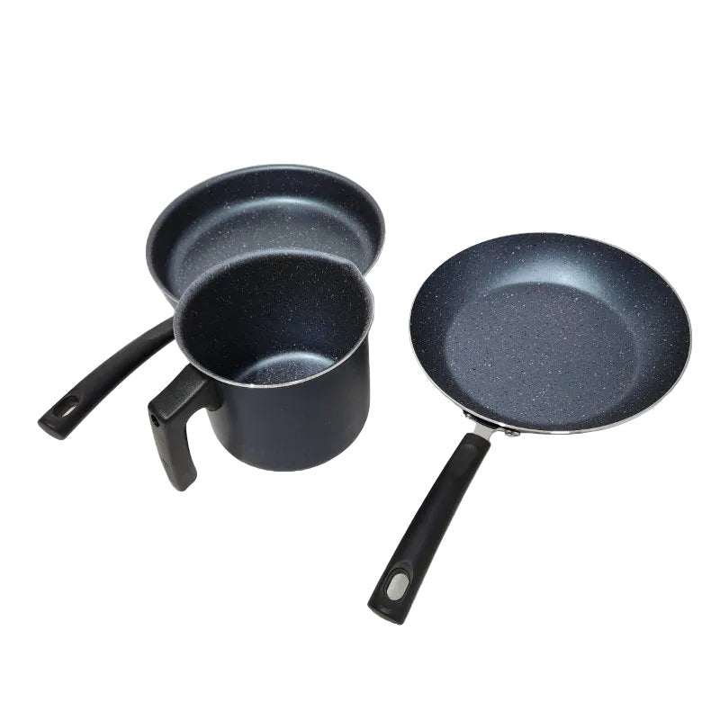 Set de Batería de Cocina Tramontina 9 Piezas, Antiadherente, azul oscuro
