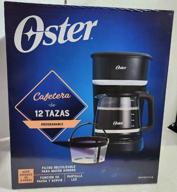 Cafetera Oster Programable 12 Tazas BVSTDCP121B