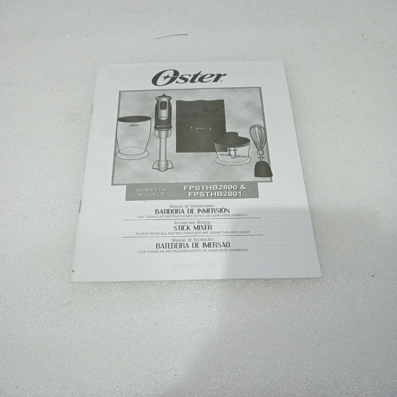 Batidora de Inmersión Oster FPSTHB2801 800W Negra