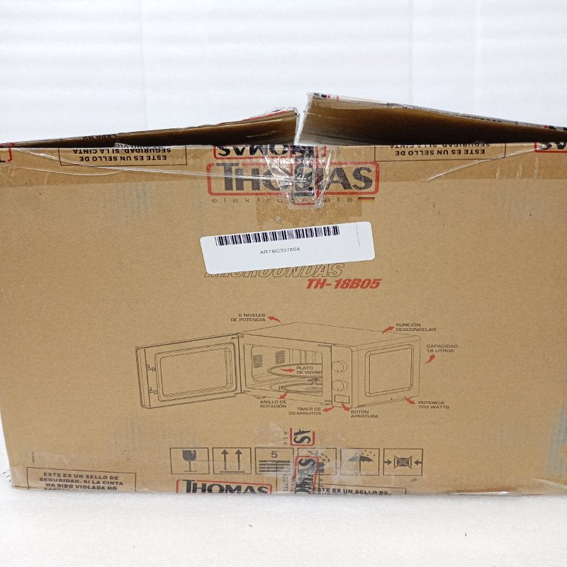 Microondas Thomas TH-18B05 18 Litros, Blanco