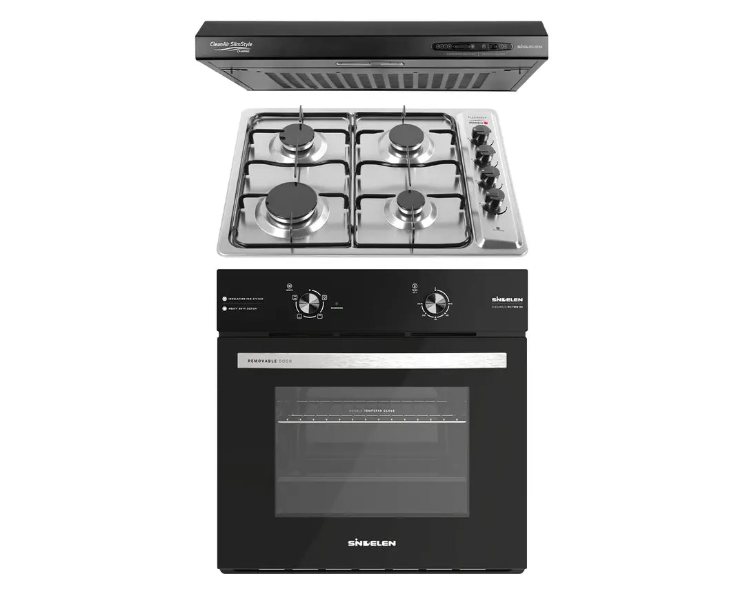 Kit Empotrable de Cocina Completo: Campana Extractora, Encimera SINDELEN