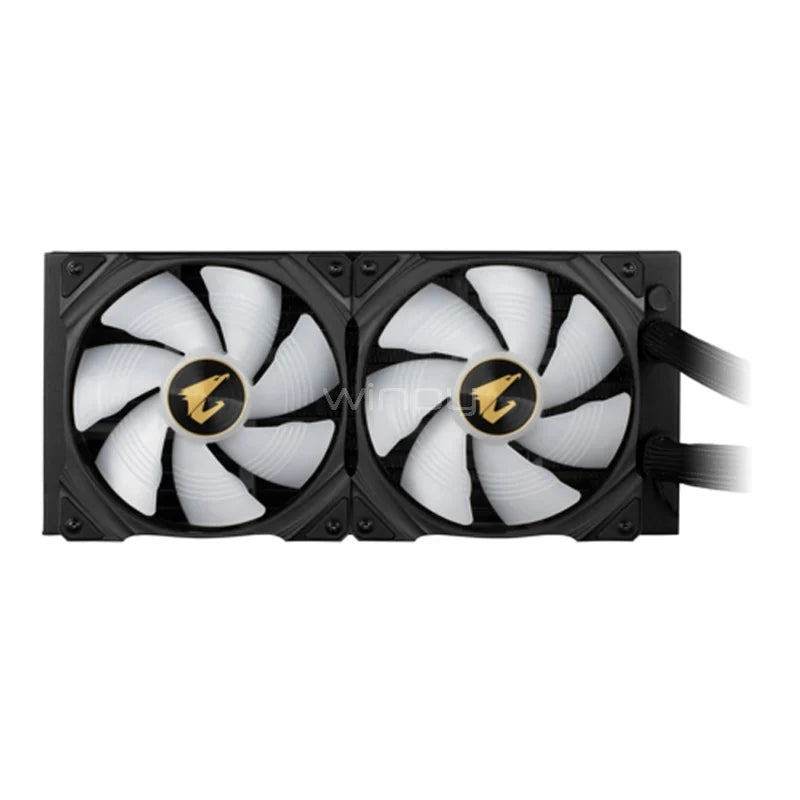 Refrigeración Liquida Aorus Waterforce X 280, Lcd Circular, Rgb Fusion 2.0, Gigabyte Aorus Liquid Cooler Negro