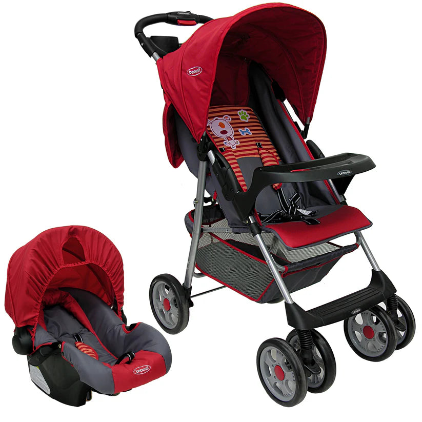 Coche Travel System Bebesit Trek Rojo Caja