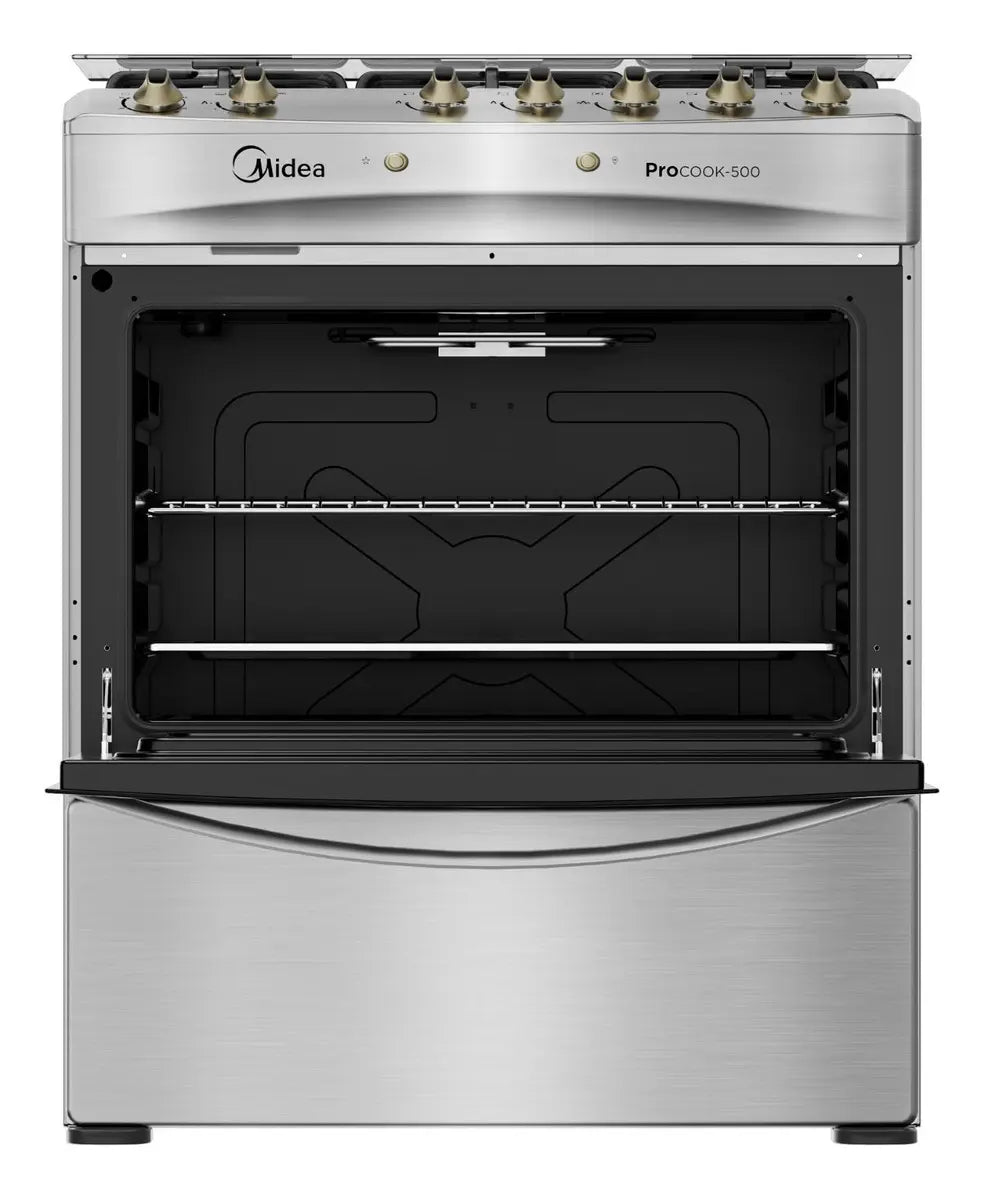 Cocina 5 Quemadores Midea MCG-5QPI30NS Inoxidable