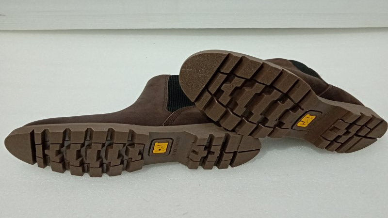Botín Chelsea de Cuero para Mujer Cat Colorado W S P312182 Brown Talla 38.5