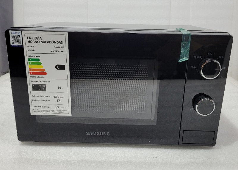 Microondas Samsung MS20A3010AL 20 Litros, Negro