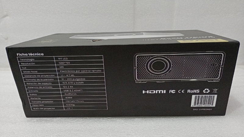 Proyector Portátil Levo Smart Hexa Full HD