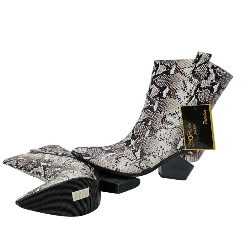 Bota Moscú Exótica – Blanco, Talla 38 EU / 36,5 CL, Mujer