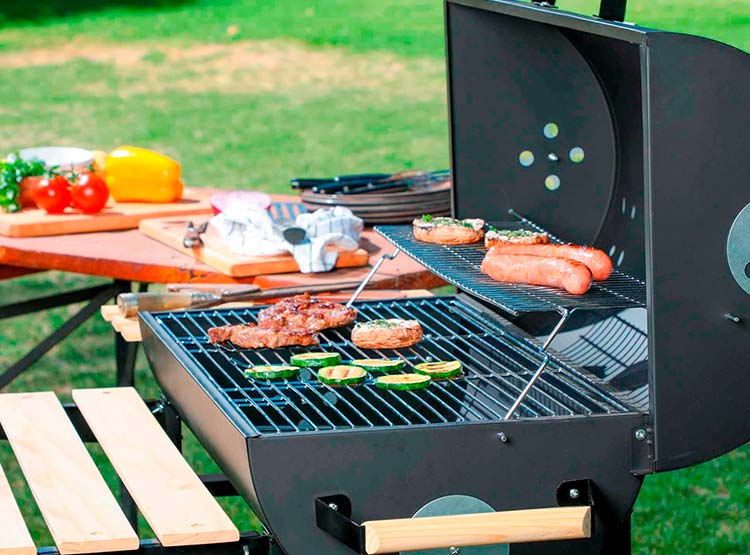 Parrilla A Carbon Bbq Grill Oregon Negro