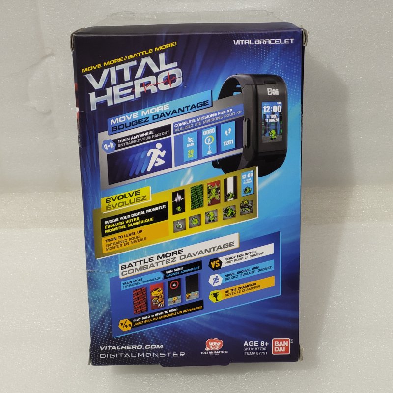 Reloj Rastreador de Actividad Física Bandai Namco Digimon Vital Hero, Negro