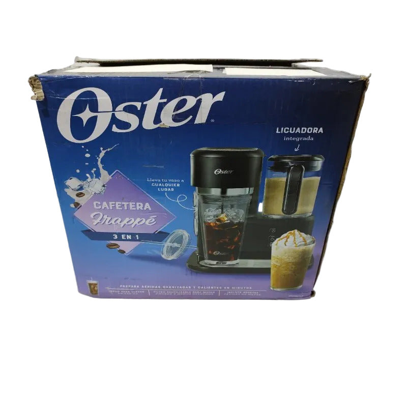 Cafetera para Frappé Oster con Licuadora 3 en 1 BVSTDC03B – 650 ml, 220V
