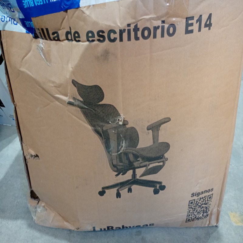 Silla de Escritorio Lubabycas E14 con Apoya Cabeza, Blanco
