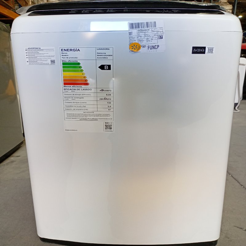 Lavadora Automática Samsung Carga Superior WA80CG4240BW 8 kg