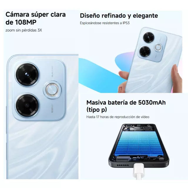 Celular Xiaomi Redmi 13X/ 2404ARN45A 8GB/256GB, Silk Bue (Reacondicionado)