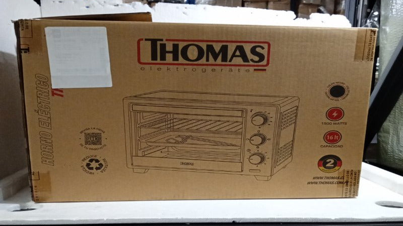 Horno Eléctrico Thomas TH-16N01 16 Litros, Negro
