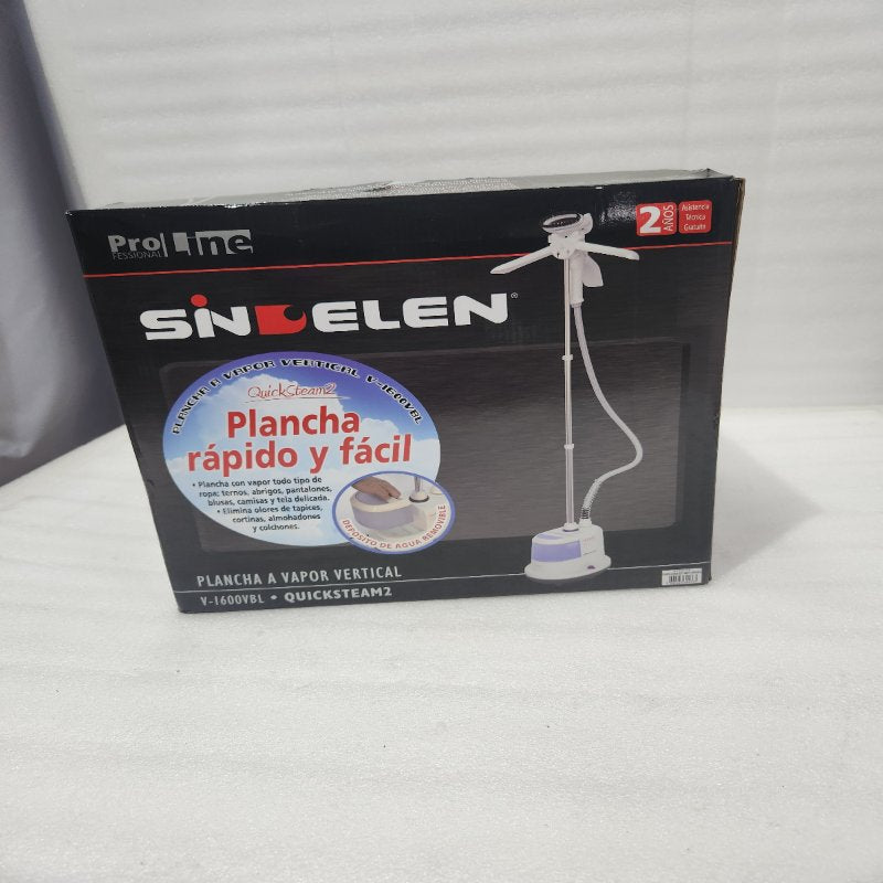 Plancha a Vapor Sindelen V-1600VBL 1600W 1.4 Litros, Blanco