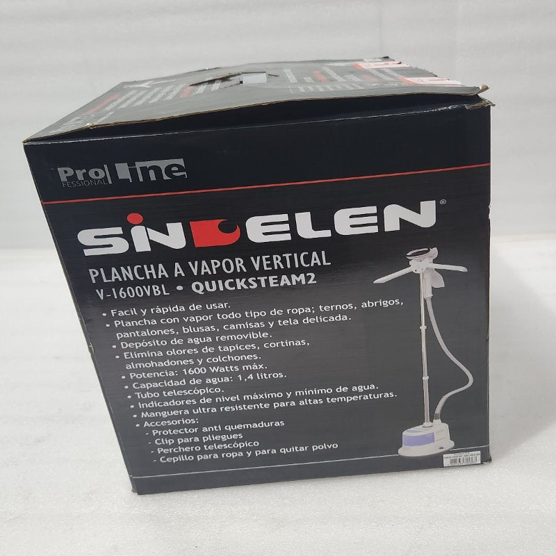 Plancha a Vapor Sindelen V-1600VBL 1600W 1.4 Litros, Blanco