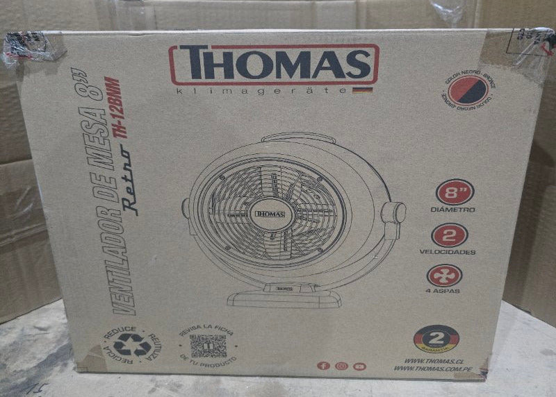 Ventilador de Mesa 8" Retro Thomas TH-12BNM