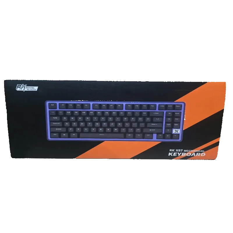 Teclado Mecánico RK X87 Negro Morado