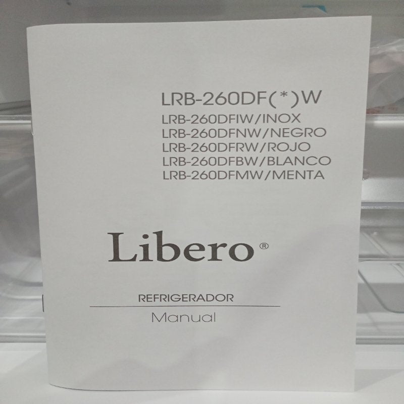 Refrigerador Bottom Mount Libero LRB-260DFIW Onix 248 Litros
