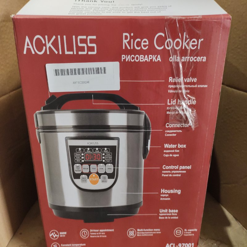 Olla Arrocera Eléctrica Multifuncional Ackiliss ACL-97001 5 Litros