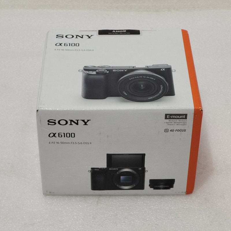 Cámara Fotográfica Sony ILCE-6100K, Negro