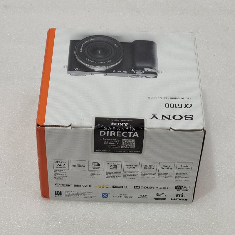 Cámara Fotográfica Sony ILCE-6100K, Negro