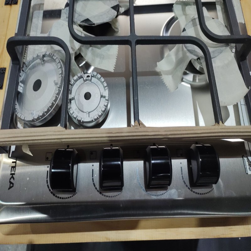 Encimera a Gas 4 Quemadores Teka HLX 640 KBA1C IX Inoxidable