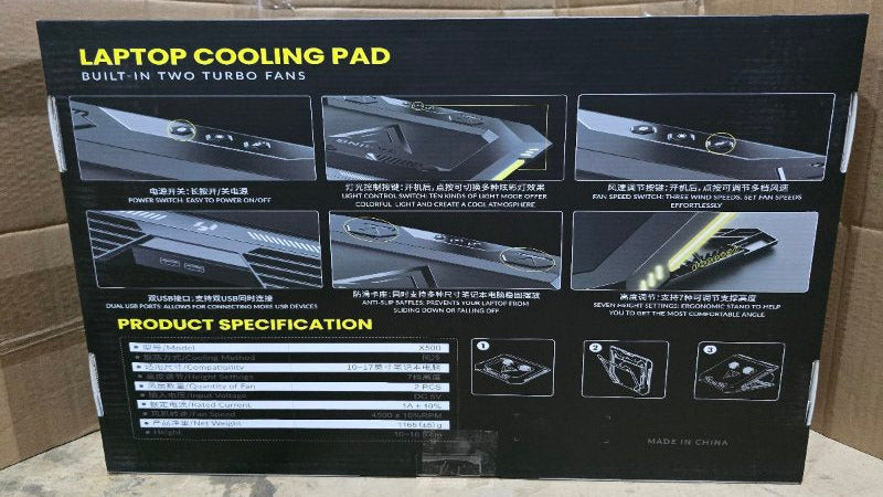 Base Refrigerante para Laptop X500 Gaming – Cooler Pad