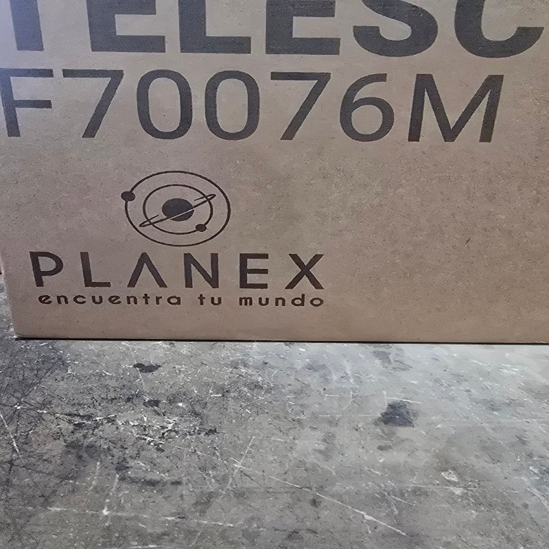 Telescopio Astronómico Newtoniano Planex F70076M + Soporte, Blanco